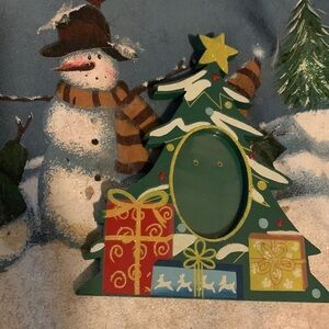 Christmas tree picture frame
